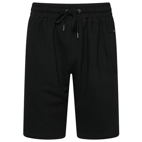 KAM Jacquard Textured Jersey Shorts Black